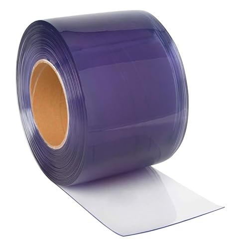 VOSS.farming 25m Rolle PVC Vorhang 200x2mm Transparent Premium Streifenvorhang Bis -20°C, Lamellenvorhang von VOSS.farming