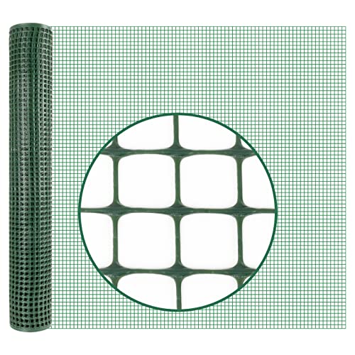 VOSS.farming PowerOFF 10m Premium Begrenzungszaun, Kunststoffzaun, Höhe 100cm - 15x15mm, grün von VOSS.farming