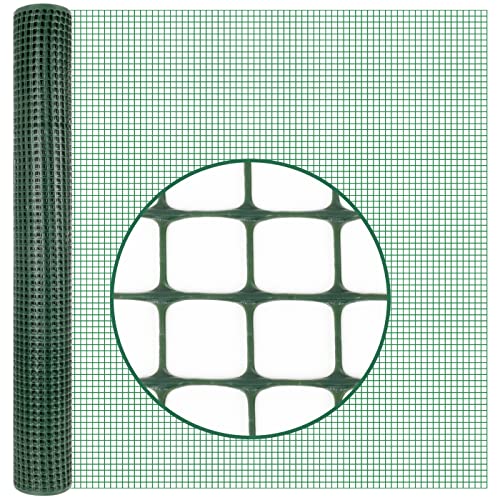 VOSS.farming PowerOFF 10m Premium Begrenzungszaun, Kunststoffzaun, Höhe 120cm - 15x15mm, grün von VOSS.farming