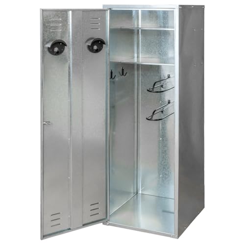 VOSS.farming Sattelschrank für 2 Sättel 60x60x180cm verzinktes Stahlblech mit Schloss von VOSS.farming