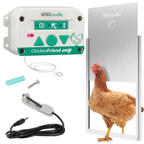VOSS.farming Set ChickenFriend Easy automatische Hühnertür mit Hühnerklappe 300 x 400mm, Türöffner für Hühnerstall VOSS.farming Set ChickenFriend Easy automatische Hühnertür mit Hühnerklappe 300 x 400mm, Türöffner für Hühnerstall von VOSS.farming