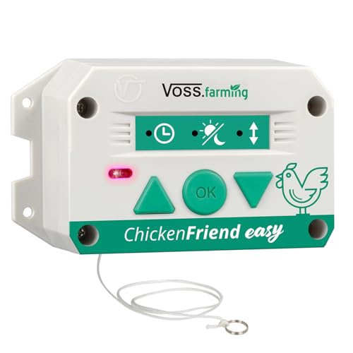 VOSS.farming Steuerung ChickenFriend Easy automatische Hühnertür, Hühnerklappe, Türöffner für Hühnerstall von VOSS.farming