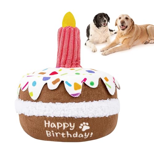 VOSSOT Hundespielzeug,Hund Geburtstagstorte Spielzeug,Süßes quietschendes Hundespielzeug,Gefüllte Hundekauspielzeug,Plüschtier Hund Plüsch Kauspielzeug,Kuchen Spielzeug für Haustier,Geschenk für Hund VOSSOT Hundespielzeug,Hund Geburtstagstorte Spielzeug,Süßes quietschendes Hundespielzeug,Gefüllte Hundekauspielzeug,Plüschtier Hund Plüsch Kauspielzeug,Kuchen Spielzeug für Haustier,Geschenk für Hund von VOSSOT
