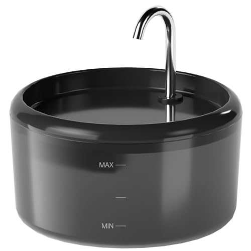 Katzenbrunnen Trinkbrunnen für Katze Automatic: Katzen Trinkbrunnen Leise - 2.4L Katzentrinkbrunnen Indoor - Wasserbrunnen für Katze Mit Led - Wasserhahn Wasserspender für Klein Hund - Haustierbrunnen von VOUAAOOD