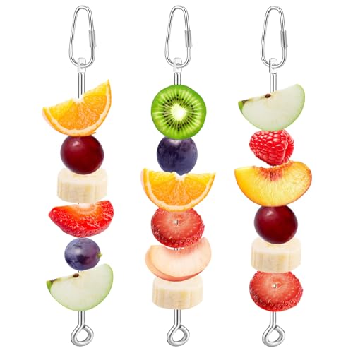 VOXGET Vogelfutterhalter für Käfig, Papageienfutter, Leckerli-Spieß, hängendes Obst und Gemüse, Edelstahl, Vogelfutter-Spielzeug für Nymphensittiche, Sittiche, Wellensittiche, Ara VOXGET Vogelfutterhalter für Käfig, Papageienfutter, Leckerli-Spieß, hängendes Obst und Gemüse, Edelstahl, Vogelfutter-Spielzeug für Nymphensittiche, Sittiche, Wellensittiche, Ara von VOXGET