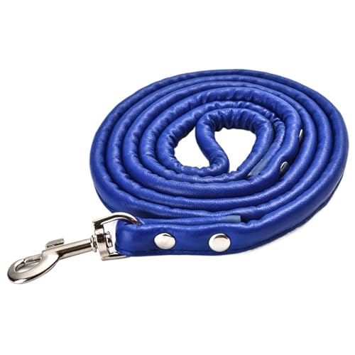 10pc Haustier Leine Bunte Leder Runde Seil Kleine Hund Kragen Katze Harness Leine for Spaziergänge Im Freien(Blue 1) von VRKRTVBLB