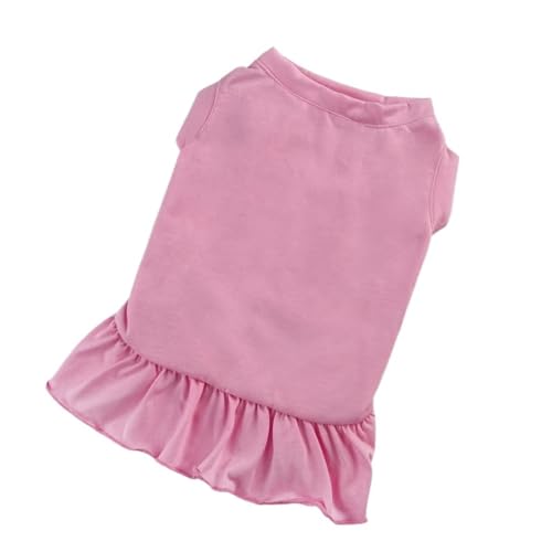 2 Stück Haustierweste Frühlings- und Sommerrock for kleine und mittelgroße Hunde und Katzen(Pink,S) von VRKRTVBLB