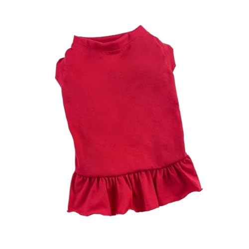 2 Stück Haustierweste Frühlings- und Sommerrock for kleine und mittelgroße Hunde und Katzen(Red,XS) von VRKRTVBLB