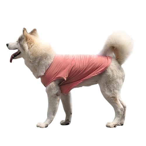2 stücke Haustier Kleidung Reine Baumwolle Weste Sommer Kühl Atmungsaktiv fzor Mittlere und Große Hunde(Orange,XXL) von VRKRTVBLB