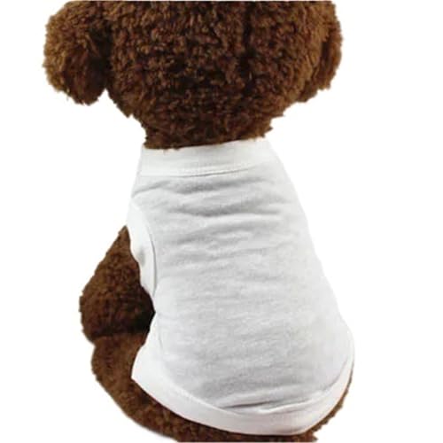 2 stücke Haustier Shirts Weiche Dünne Weste Katze Bodenbildung Shirts for Kleine, Mittlere und Große Hunde(White,S) von VRKRTVBLB