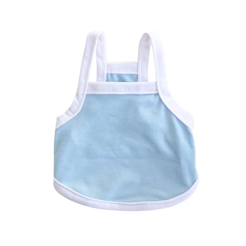 2 stücke Haustier Sommer Kleidung Weste Modische Kurze for Kleine mittelgroße Hunde und Katzen(Blue,S) von VRKRTVBLB