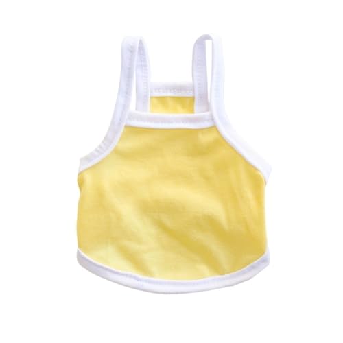 2 stücke Haustier Sommer Kleidung Weste Modische Kurze for Kleine mittelgroße Hunde und Katzen(Yellow,XL) von VRKRTVBLB