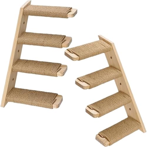 2 stücke Katze Vier Schritte Treppe Wand Montiert Holz for Kratzen Klettern Springen und Entspannen 2 stücke Katze Vier Schritte Treppe Wand Montiert Holz for Kratzen Klettern Springen und Entspannen von VRKRTVBLB