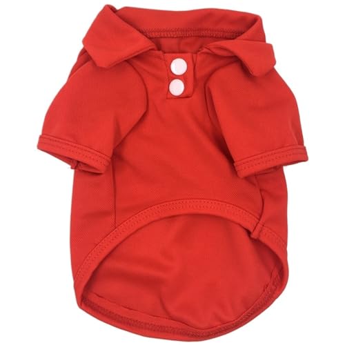 2 stücke Sommer Haustier Weste Shirts Welpen Mode Westen Haustier Kleidung for Kleine und Mittelgroße Hunde(Red,XL) von VRKRTVBLB