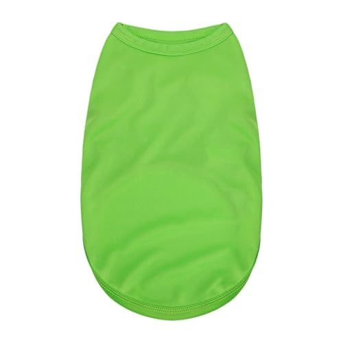 2-teiliges Haustier-Sommerpullover, weiches, atmungsaktives T-Shirt for kleine und mittelgroße Hunde und Katzen(Green,XXL) von VRKRTVBLB