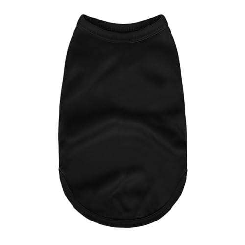 4-teiliges Haustier-Sommerpullover-T-Shirt aus weichem Material for kleine und mittelgroße Hunde und Katzen(Black,XL) von VRKRTVBLB