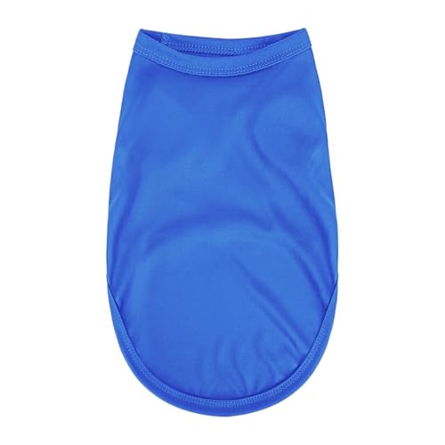 4-teiliges Haustier-Sommerpullover-T-Shirt aus weichem Material for kleine und mittelgroße Hunde und Katzen(Blue,XXL) von VRKRTVBLB