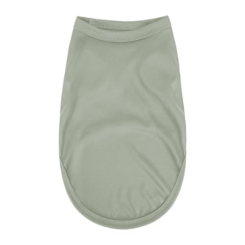 4-teiliges Haustier-Sommerpullover-T-Shirt aus weichem Material for kleine und mittelgroße Hunde und Katzen(Gray,L) von VRKRTVBLB