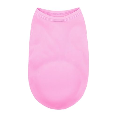 4-teiliges Haustier-Sommerpullover-T-Shirt aus weichem Material for kleine und mittelgroße Hunde und Katzen(Pink,XXL) von VRKRTVBLB