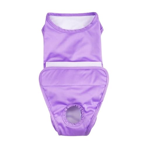 Atmungsaktive Genesungskleidung for Haustiere, bequemer Genesungsanzug for Hunde nach Operationen for kleine, mittelgroße und große Hunde(Purple,L) von VRKRTVBLB