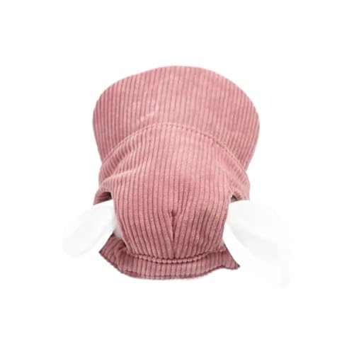 Atmungsaktiver Sonnenhut for Haustiere, verstellbar, mit Ohrlöchern, for kleine und mittelgroße Hunde und Katzen(Pink,XS) von VRKRTVBLB