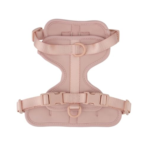 Breathable Lightweight Dog Harness Adjustable Pet Chest Strap Outdoor Walk Training Pet Harenss for Small Medium Dog(Pink,M) von VRKRTVBLB