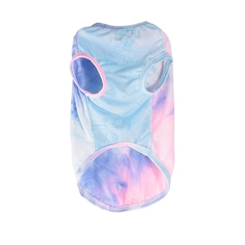 Dünne Sommerweste for Haustiere, atmungsaktiv, for kleine Hunde, Welpen, mittelgroße bis große Hunde(Blue-pink,4XL) von VRKRTVBLB