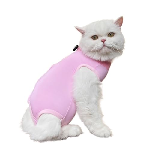 Erholungsanzug for Katzen nach Operationen, for kleine und mittelgroße Hunde, Weste, Hemd, weicher Pyjama, for Schutz vor Lecken nach Operationen(Pink,S) von VRKRTVBLB