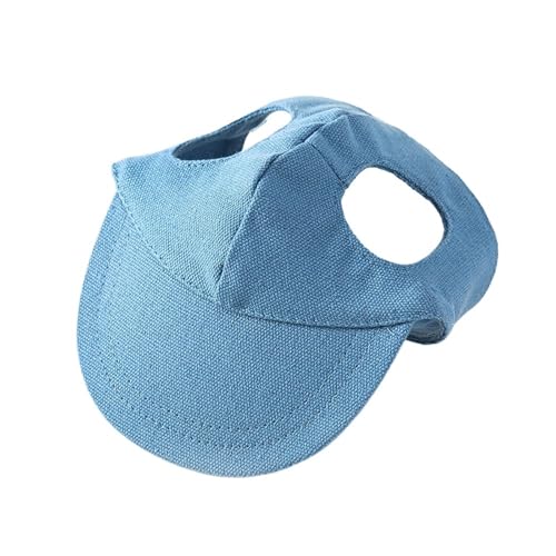 Haustier-Baseballkappe, Sonnenhut for den Außenbereich, lässiger Sonnenhut for kleine und mittelgroße Hunde und Katzen(Blue 1,M) von VRKRTVBLB