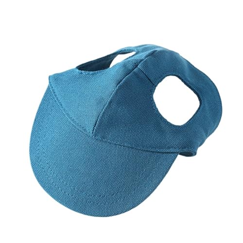 Haustier-Baseballkappe, Sonnenhut for den Außenbereich, lässiger Sonnenhut for kleine und mittelgroße Hunde und Katzen(Blue 3,L) von VRKRTVBLB