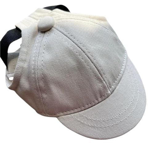 Haustier-Baseballmütze for Frühling und Sommer, for kleine Hunde, Sonnenhut mit freiliegenden Ohren, Katzen- und Hundezubehör(Khaki,XL) von VRKRTVBLB