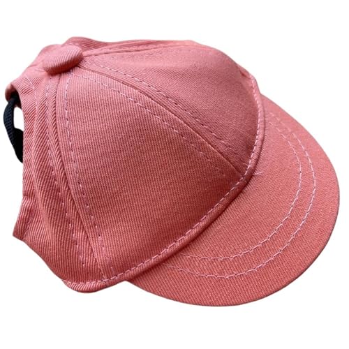 Haustier-Baseballmütze for Frühling und Sommer, for kleine Hunde, Sonnenhut mit freiliegenden Ohren, Katzen- und Hundezubehör(Red,S) von VRKRTVBLB