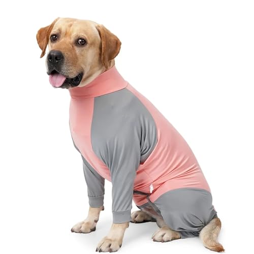 Haustier-Erholungsanzug, Hundepyjama, hohe Elastizität, bequem, praktische Overall-Kleidung for kleine und mittelgroße Hunde(Pink,XS) von VRKRTVBLB