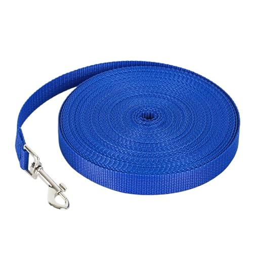 Haustier-Leine, verlängerte Kontrolle, Nylonseil, Hundezubehör(Blue,500cm*2cm) von VRKRTVBLB