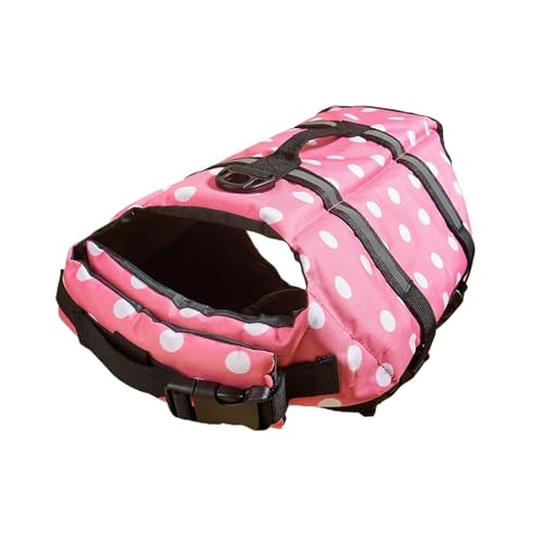Haustier Schwimmweste Reflektierende Einstellbare Sommer Große Hunde Bademode Sicherheitsweste(Pink,XXS) von VRKRTVBLB