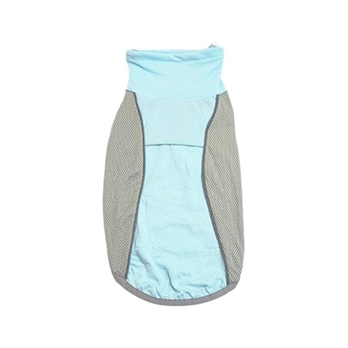 Haustier Sommer Kühlweste Kleidung Kühle Jacke for kleine mittelgroße Hunde Kleidung(Blue,4XL) von VRKRTVBLB