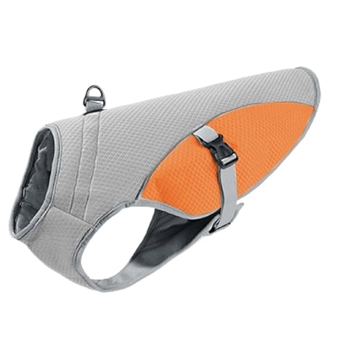 Haustier Sommer Kühlweste Kleidung Reflektierender Mantel Cool for kleine mittelgroße große Hunde Katzen Kleidung(Orange,3XL) von VRKRTVBLB