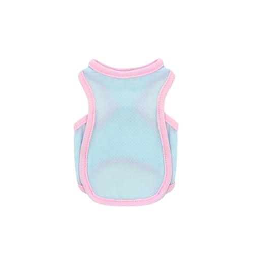 Haustier Sommer Weste Cool Atmungsaktive Kühlung Einfarbig Weste Katze und Hund Universal(Blue,XL) von VRKRTVBLB
