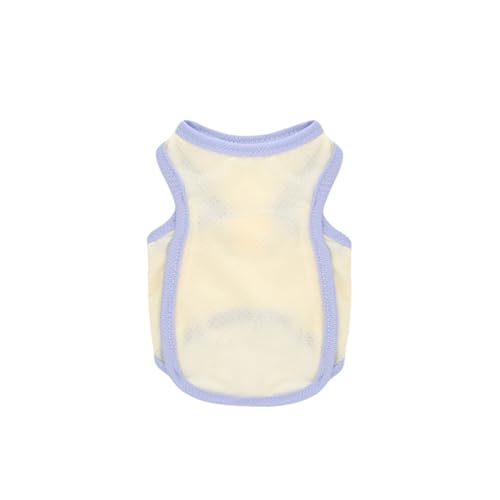 Haustier Sommer Weste Cool Atmungsaktive Kühlung Einfarbig Weste Katze und Hund Universal(Yellow,XL) von VRKRTVBLB