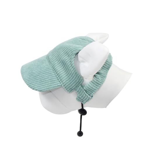 Haustier-Sonnenhut, Baseballkappe, Sonnenschutz, Outdoor-Kopfbedeckung for kleine und mittelgroße Hunde und Katzen(Green,M) von VRKRTVBLB
