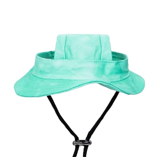 Haustierhüte Cowboyhut mit Ohrlöchern Kleine Kopfbedeckung for Haustiere, Katzen und Hunde(Green,L) von VRKRTVBLB