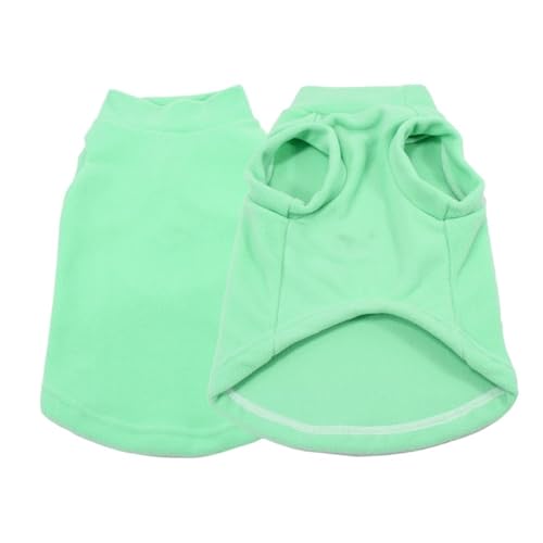 Haustierjacke S -8XL Frühling Herbst Haustierkleidung for kleine mittelgroße Hunde Welpen große Hundeweste Kätzchen Pullover(Green 2,M) von VRKRTVBLB