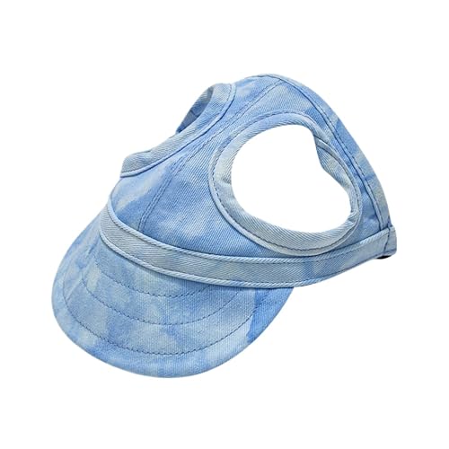 Haustierkappen, Sommer-Baseballmütze mit Visier, Outdoor-Zubehör for kleine, mittelgroße und große Hunde(Blue 2,XL) von VRKRTVBLB