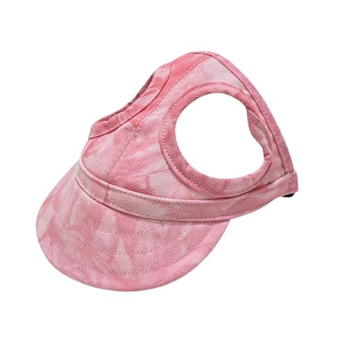 Haustierkappen, Sommer-Baseballmütze mit Visier, Outdoor-Zubehör for kleine, mittelgroße und große Hunde(Pink 2,M) von VRKRTVBLB