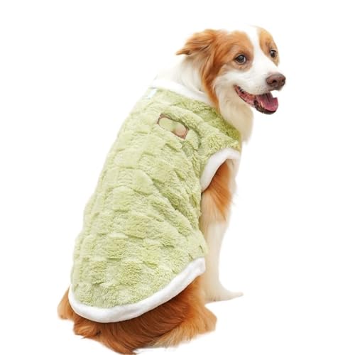 Haustierkleidung Herbst Wintermantel Warme Pulloverweste for kleine mittelgroße große Hunde Katzen(Green,2XL) von VRKRTVBLB