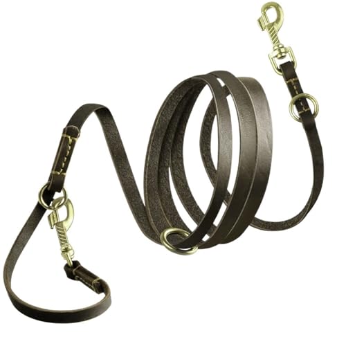 Haustierleine, multifunktional, verstellbar, freihändig, Crossbody-Doppelleine for alle Hunde(Black,1 * 240cm) von VRKRTVBLB