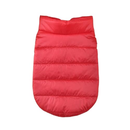 Haustiermantel Daunen Winter Warme Jacken Kleidung for kleine mittelgroße Hunde Katzen(Red,XL) von VRKRTVBLB