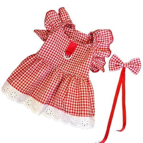 Haustierrock, Sommerkleid, kariert, for kleine und mittelgroße Hunde und Katzen(A,L) von VRKRTVBLB