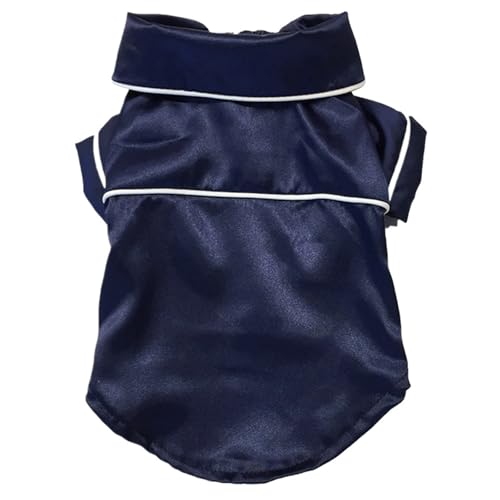 Haustierweste, Welpen-Nachtwäsche, Hemd for kleine Hunde und Katzen, Loungewear(Blue,XL) von VRKRTVBLB