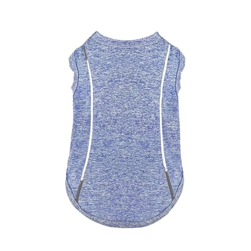 Haustierweste mit reflektierenden Streifen, Sonnenschutz-Shirt, geeignet for kleine bis große Hunde(Blue 2,XS) von VRKRTVBLB